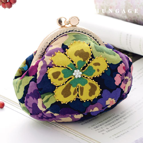 Quilt Package DIY Kit Flower Pattern Coin Purse CH-615072