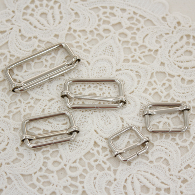 4Piece Silver Bag Strap Length Adjustment Ring 15mm