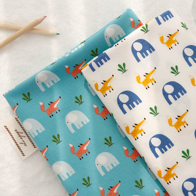 20 count Plain Weave Elephant Friend Fox 2 types