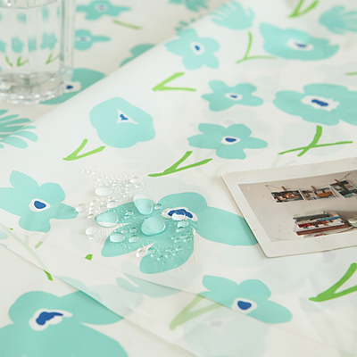 Waterproof Fabric Popcorn Flower Poly Waterproof Fabric Large Flower 016