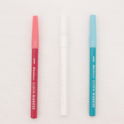 3 colors of chalk pencils and chalk pens