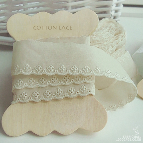 레이스원단 자수 레이스천 cotton019 바질 3종