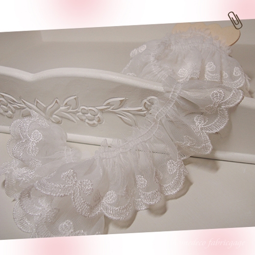 Lace Fabric Mesh Wrinkles Lace Cloth 004 Basic Wrinkles whiteivory