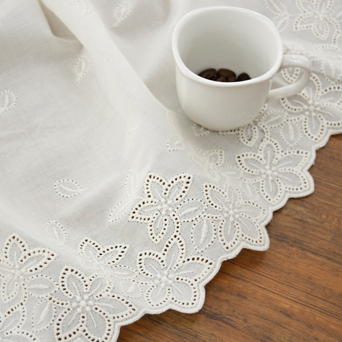 Cotton Lace Fabric Embroidery Lace Cloth R047 Travel Leaves 2 Types