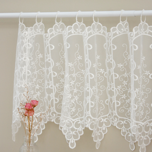 Balcony Curtain Embroidery Lace Fabric R030 Balcony Back Eye