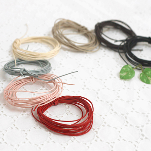 Artificial leather string color coated string 3yard 7 types