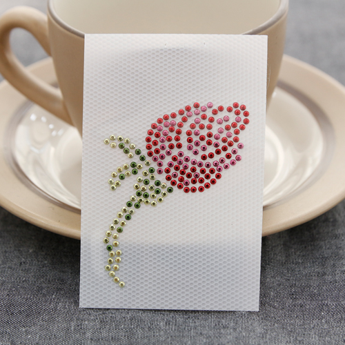 Hotfix mini rose clothing reform cubic heat transfer paper