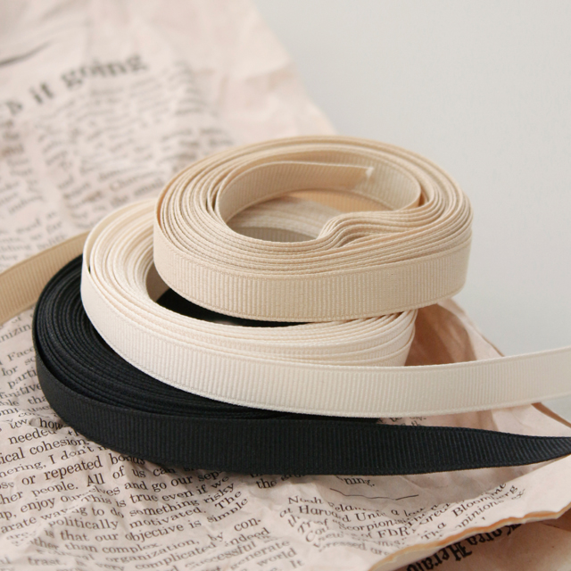 Ribbed Ribbon 5yard Packaging Ribbon Tape String Ribbon Craft White Brown 10mm 6 Types