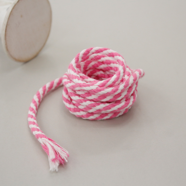 String String Diagonal Round Cotton String Pink 2 yard