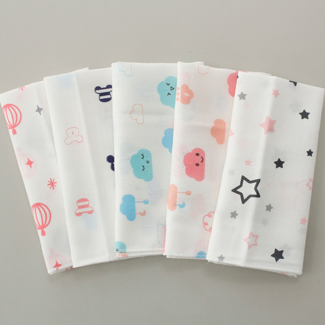 Finished products) embossed gauze handkerchief (5 types) NO.3