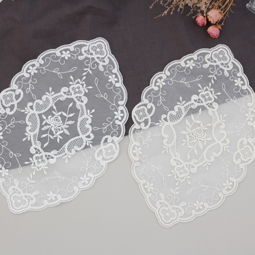 Lace Fabric Embroidery Lace Cloth Mesh Motif May Rose Medium 2 Types