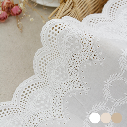 Lace Fabric Table Runner Embroidery Lace Cloth R026 Three Stars