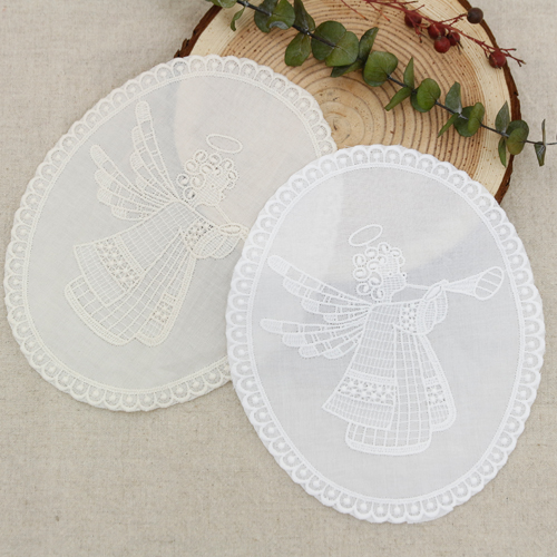 Lace Fabric Embroidery Lace Cloth Mesh Motif Angel's Song 2 Types