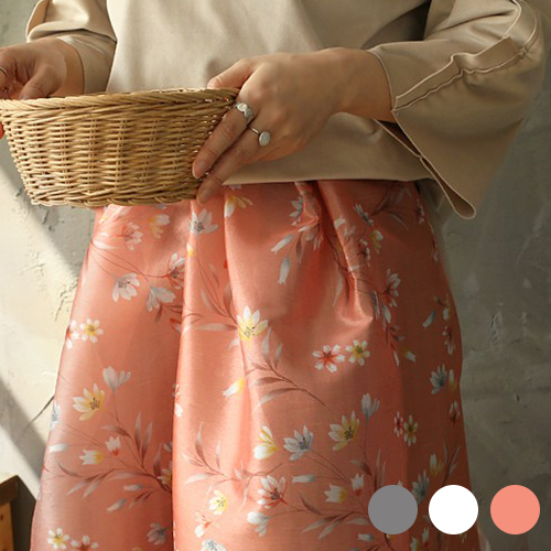 Hanbok Fabric Yenim Poly Hanbok Cloth Cheolrick Flower Floral Pattern 3 Types