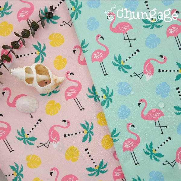 Waterproof Cloth DTP Waterproof Fabric Wide Width Flamingo Fabric Hawaiian Flamingo 2 Types