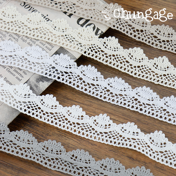 Lace fabric torsion lace fabric cotton torsion009 Bella White