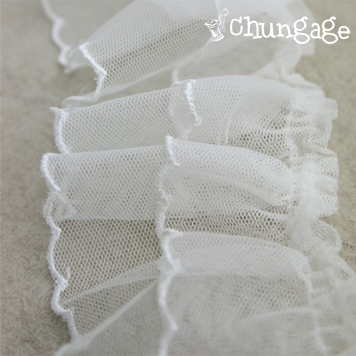 Lace Fabric Mesh Wrinkles Lace Cloth 002 white ivory