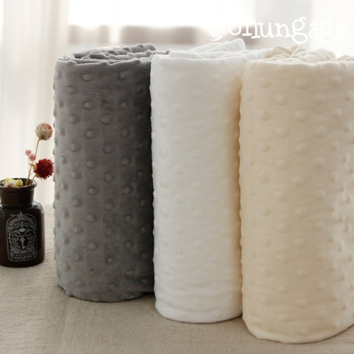 Embossed Microfiber Winter Fabric Large Plain Fabric Dyna 3 Types