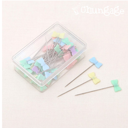 Basic needle pin set pastel ribbon