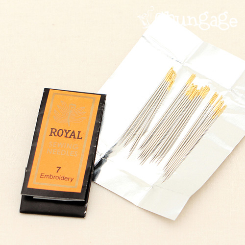 French embroidery needle gold embroidery needle No. 7