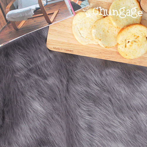 High-grade artificialFur artificial Fur Fur gray system 1/2Hermp