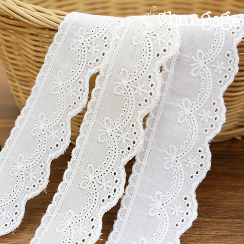 Lace Fabric Embroidery Lace Cloth Cotton 083 Ribbon Star Double Sided Double Sided Lace 3 Types