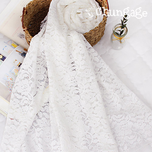 Lace Fabric Embroidery Mesh Lace Cloth Romantic rose