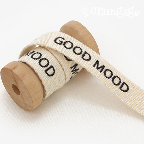 Lettering Tape Good Mood Decorative Tape 15mm Natural