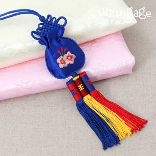 Hanbok Norigae Lucky Bag Dark Blue