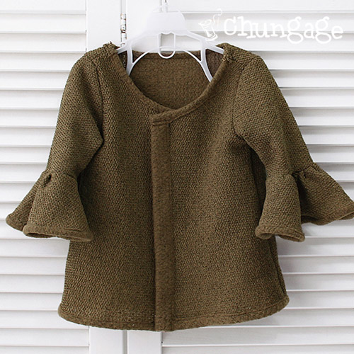 Wide Knit Paper Gold Beige Tone Napping Knit