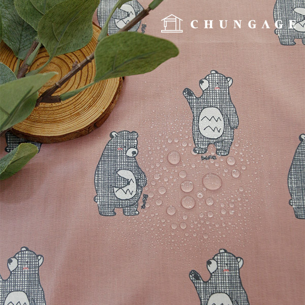 Waterproof Cloth Check Teddy Bear Fabric Laminate TPU Waterproof Fabric Chess Bear