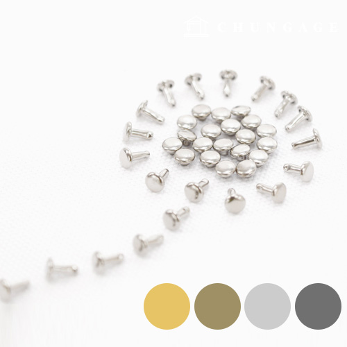 Double-sided rivet double-sided rivet thorn button 5mm 20 pairs