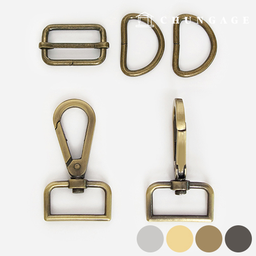 Bag Hook Set 25mm Antique Gold