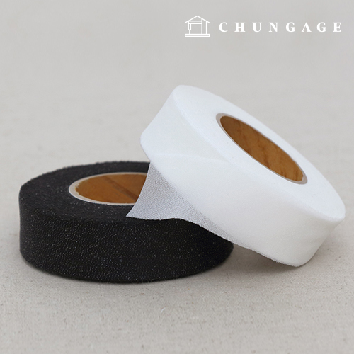 Cotton adhesive interlining tape 25mm 2 types 36452