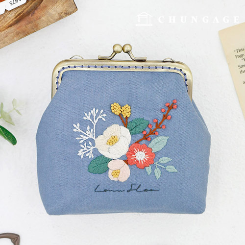 French Embroidery Package DIY Kit Pouch Laura Flower CH511853