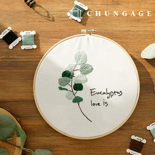 French Embroidery Package DIY Kit Eucalyptus CH511210