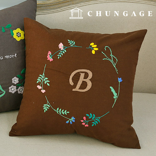 French Embroidery Package DIY Kit Cushion Cover Wildflower CH511619
