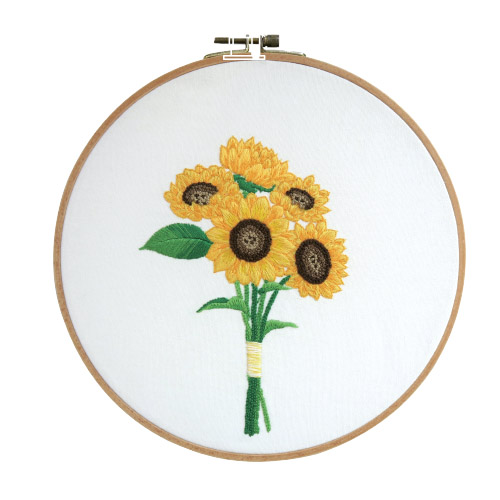 French Embroidery Package DIY Kit Flower Sunflower CH511216