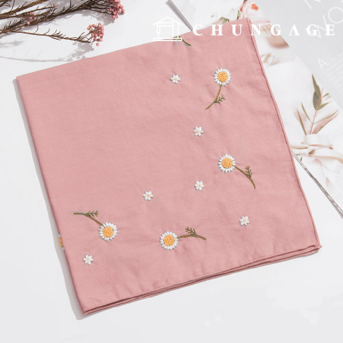 French Embroidery Package DIY Kit Handkerchief Daisy CH513505