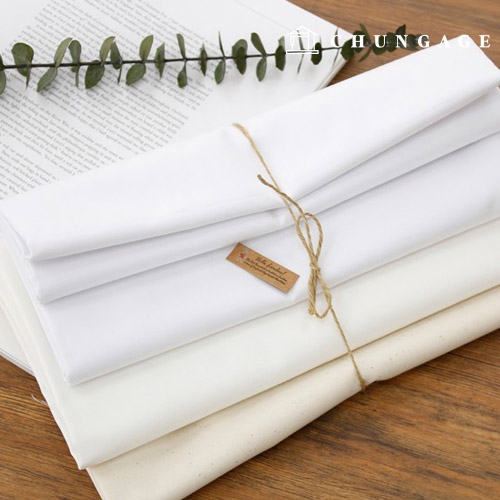 fabric cotton 40 count twill cotton fabric Natural White Plain 3 types of Hanma