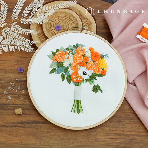 French Embroidery Package DIY Kit Flower Autumn Fragrance CH511161