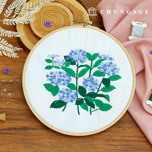 French Embroidery Package DIY Kit Flower Hydrangea CH511166
