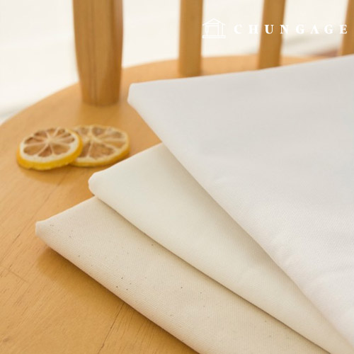 cotton oxford fabric 20 count pure cotton Cotton Cloth Basic Plain Fabric Wide Width Daily Plain 3 types Hanma