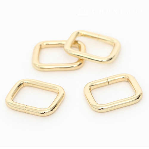 Bag Square Ring ㅁ Ring Basic 15mm 4 types