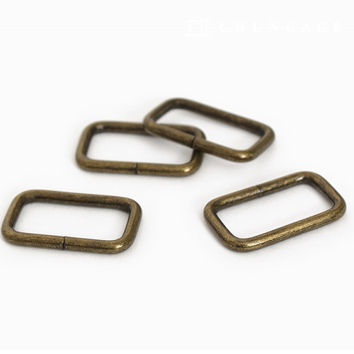 Bag Square Ring ㅁ Ring Basic 25mm 4 types