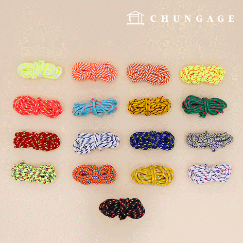Multipurpose String Piping Necklace String 2 yard 17 types 9 Bowknot String Stopper Key Rings Fabric Online Store CHUNGAGE