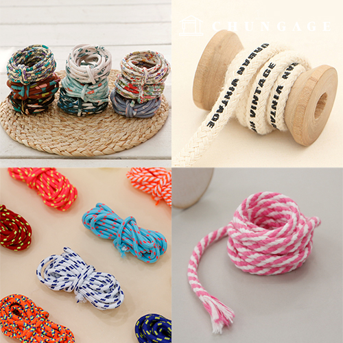 Fabric string Mask Necklace line Strap making Material collection exhibition