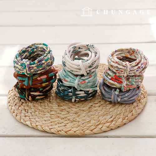 cotton fabric piping String round string String 3yard greenery