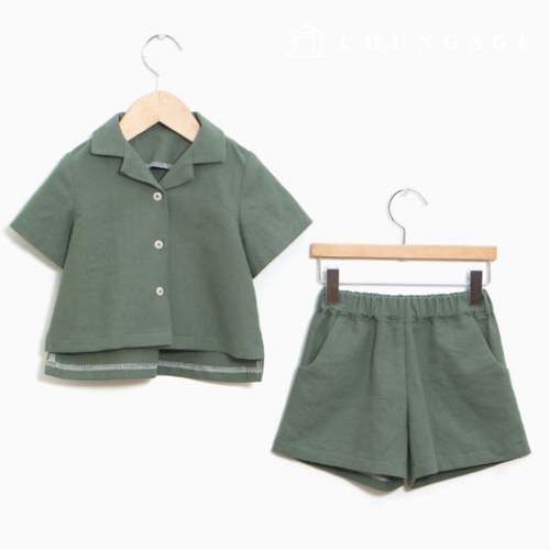 Clothing making Clothing pattern Children's top and bottom set costume pattern P1099