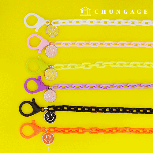 chain Mask Necklace Strap Smile Plastic 6 types